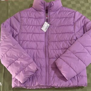 Children’s Place Lavender Puffer Jacket NWT Medium 7/8